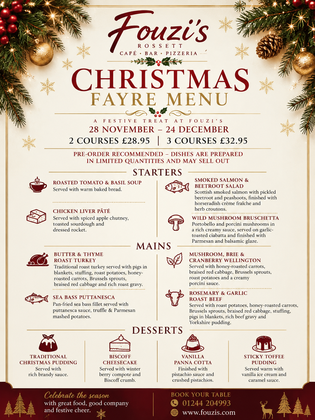 CHRISTMAS FAYRE (28TH NOV - 24TH DEC)